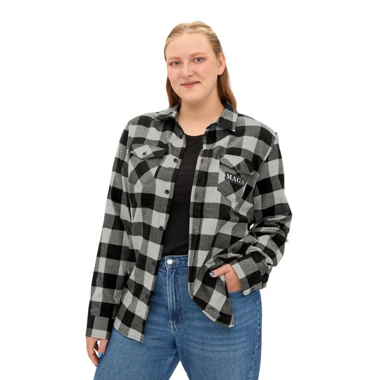 Trump Christmas Flannel Shirt