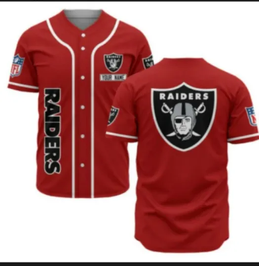 Raiders Personalized Baseball Jersey -cute jersey for fan