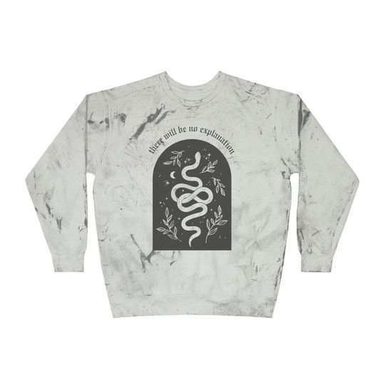 Graphite Snake "No Explanation" Blast Sweatshirt, Trending Shirt