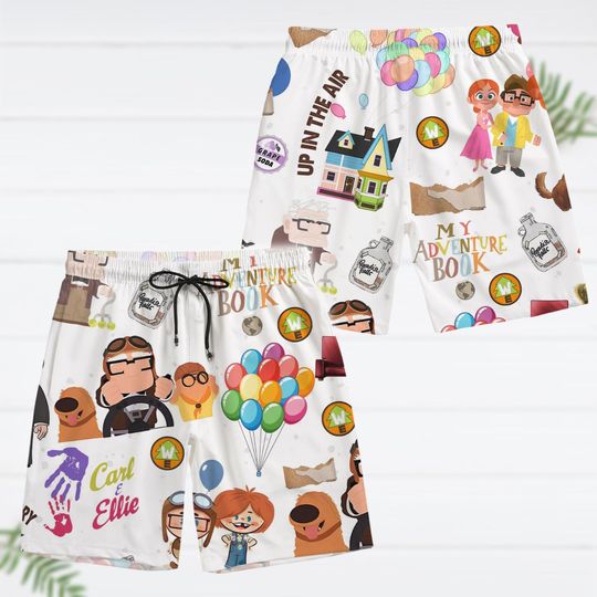 Carl And Ellie Hawaiian Shirt and Shorts Set