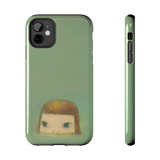 DURABLE Yoshitomo Nara - Sinking Island Floating in the Sea (Green) , Aesthetic Phone Case