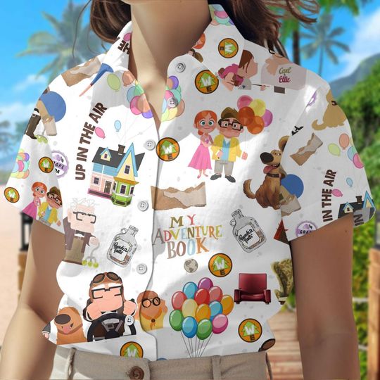 Carl And Ellie Hawaiian Shirt and Shorts Set