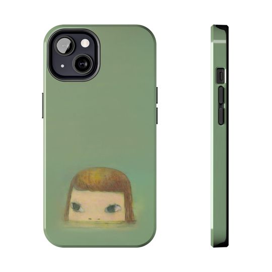 DURABLE Yoshitomo Nara - Sinking Island Floating in the Sea (Green) , Aesthetic Phone Case