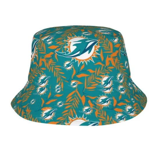 Miami Dolphins Hawaiian AOP Bucket Hat