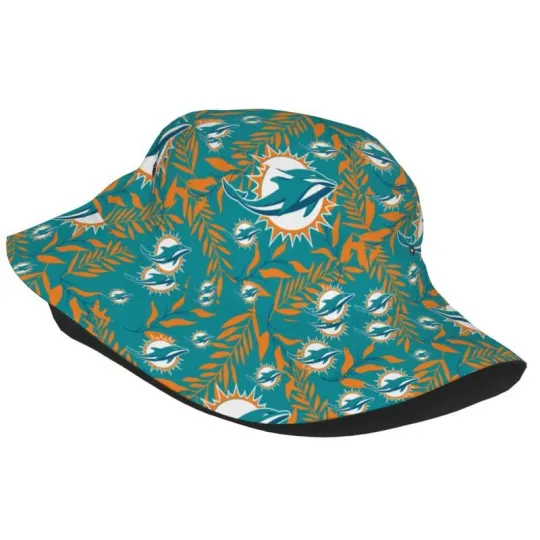 Miami Dolphins Hawaiian AOP Bucket Hat