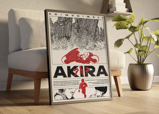 Akira Anime Poster, FHD Wall Decor Wall Hangings, Digital Print