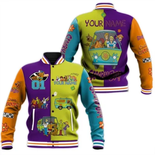 Scooby Doo Mystery Machine Baseball Jacket