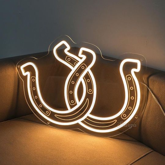Horseshoe Wall Neon Sign