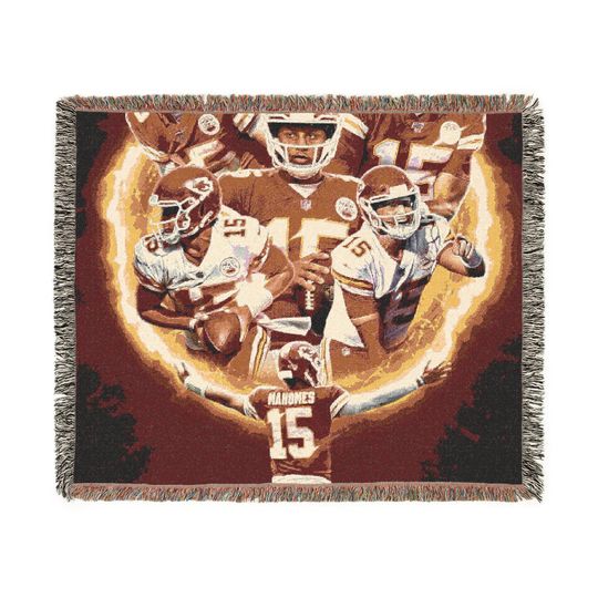 Woven Blanket - KC Chiefs Patrick Mahomes #15