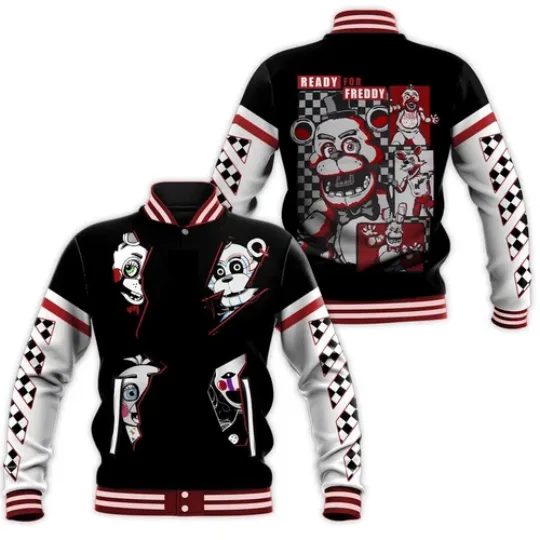 Five Nights At Freddy’s Ready Baseball Jacket