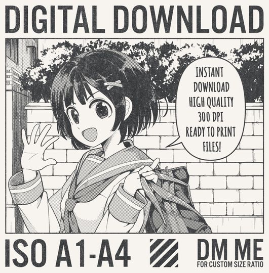 Narutoo Uzumaki Manga Poster, Anime Poster Wall Decor Print.