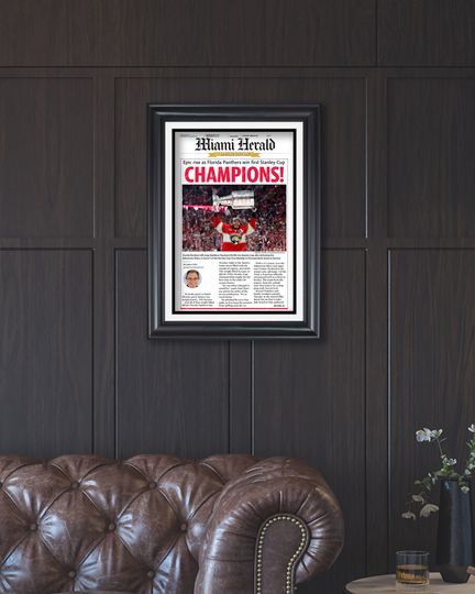 2024 Florida Panthers Stanley Cup 'CHAMPIONS!' (NO Framed) Poster