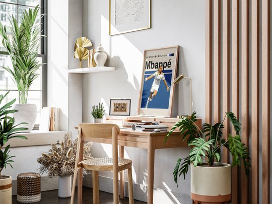 Kylian Mbappe Poster, Soccer Player Poster.