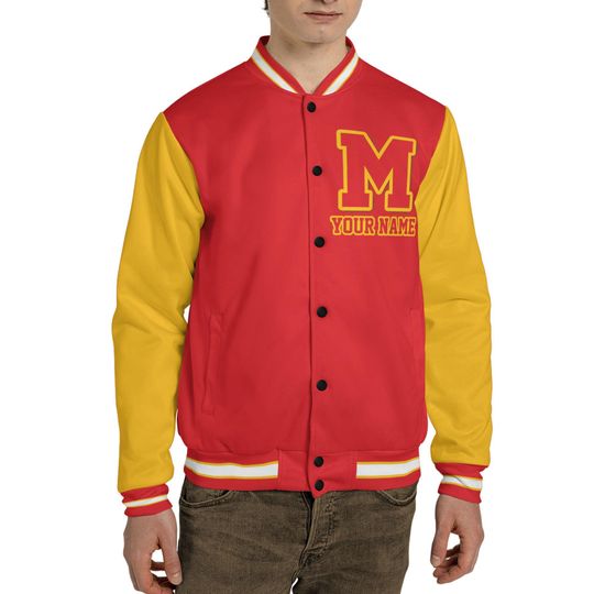 Custom Famous Zombies Thriller Halloween Week Red Baseball Jacket