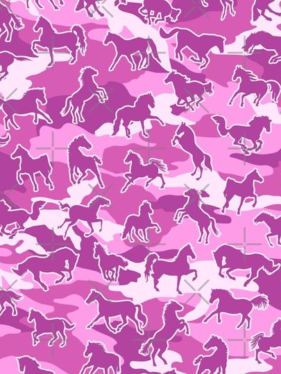Horse Camo PINK Leggings