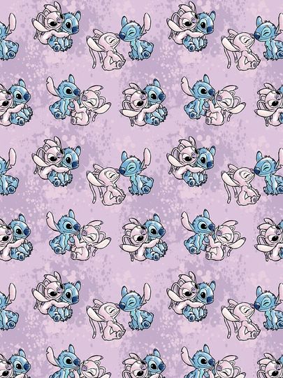 Lilo & Stitch Angel Watercolor  Leggings