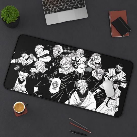 Sukuna Jujutsu Satoru Desk Mat