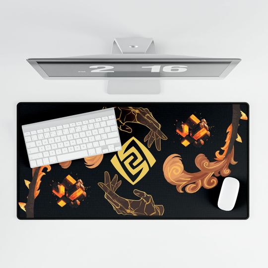 Zhongli Genshin Impact Desk Mat
