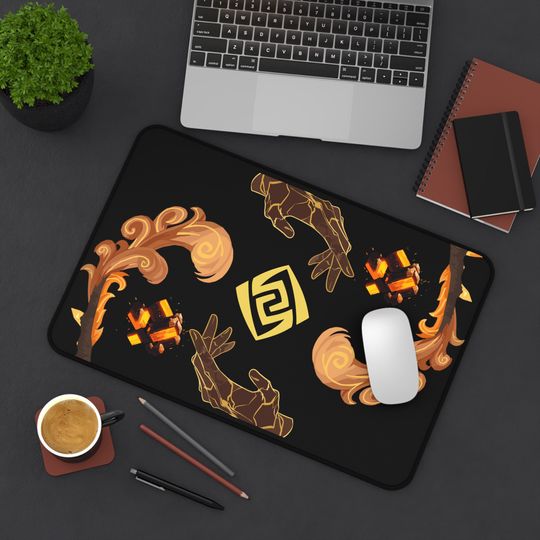 Zhongli Genshin Impact Desk Mat