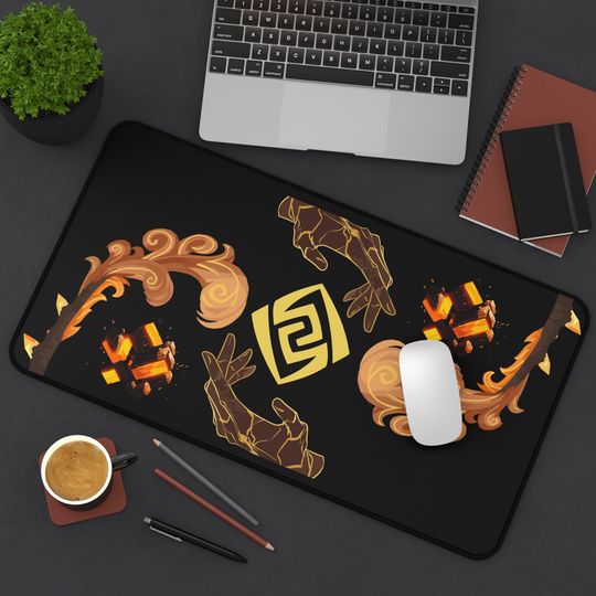 Zhongli Genshin Impact Desk Mat