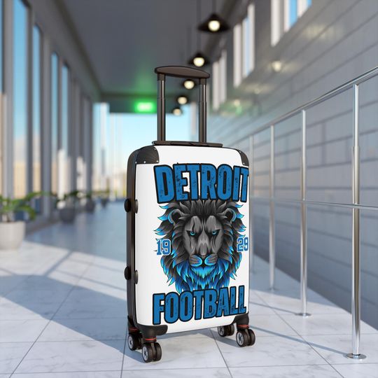 Detroit Lions football Fans Suitcase