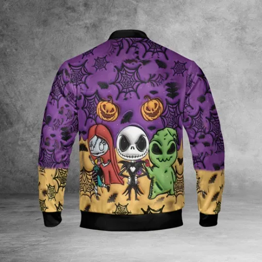 Personalized Nightmare Before Christmas Jack Sally And Oogie Boogie Jacket