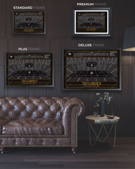 Boston Bruins TD Garden Hockey Stadium Blueprint (NO FRAMED)