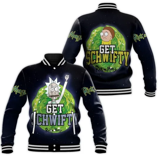 Rick And Rickandmorty Baseball Jacket
