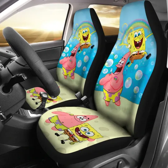Spongebob Squarepants Car Seat Covers Gift Idea For Fans