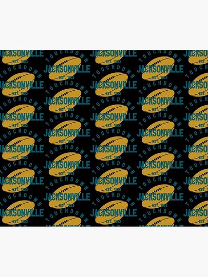 Jacksonville Football Team Throw Blanket