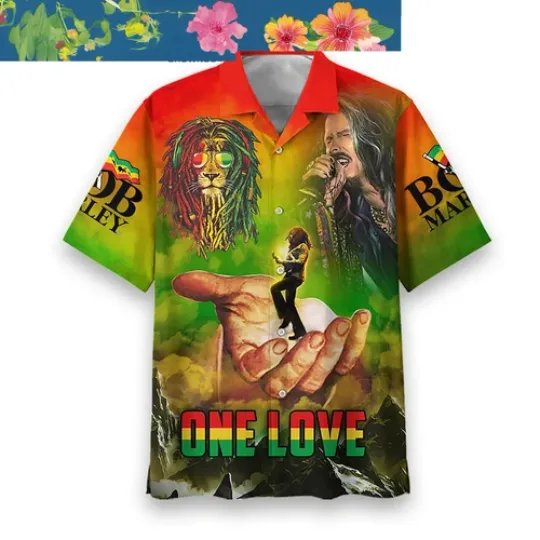 Bob Marley One Love Hawaiian Shirts