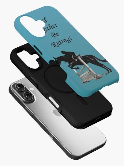 I'd Rather Be Riding! Equestrian Horse iPhone Case