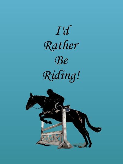 I'd Rather Be Riding! Equestrian Horse iPhone Case