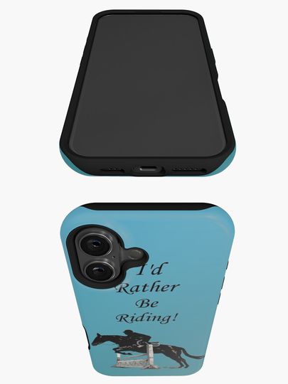 I'd Rather Be Riding! Equestrian Horse iPhone Case