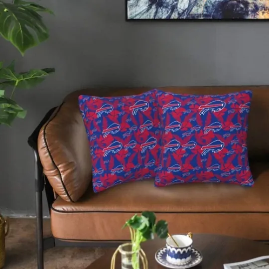 Buffalo Bills Throw Pillow, Gift For Football Lover