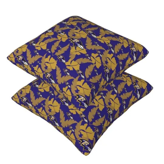 Baltimore Ravens Throw Pillow, Gift For Football Lover