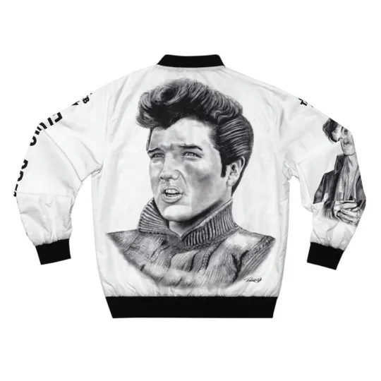 Women's Bomber Jacket with Elvis Presley
