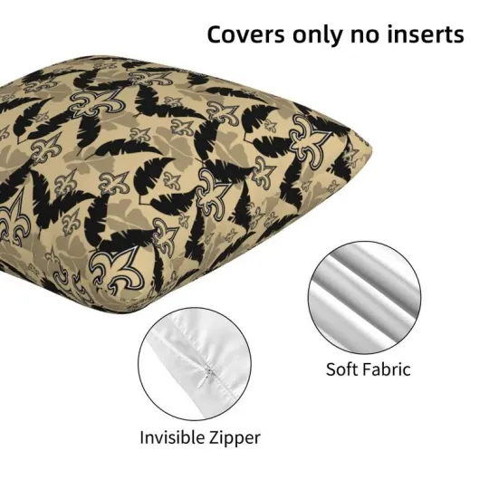 New Orleans Saints Throw Pillow, Gift For Football Lover