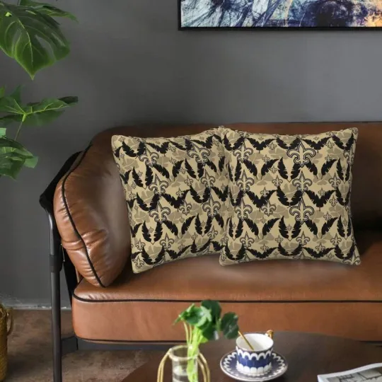 New Orleans Saints Throw Pillow, Gift For Football Lover