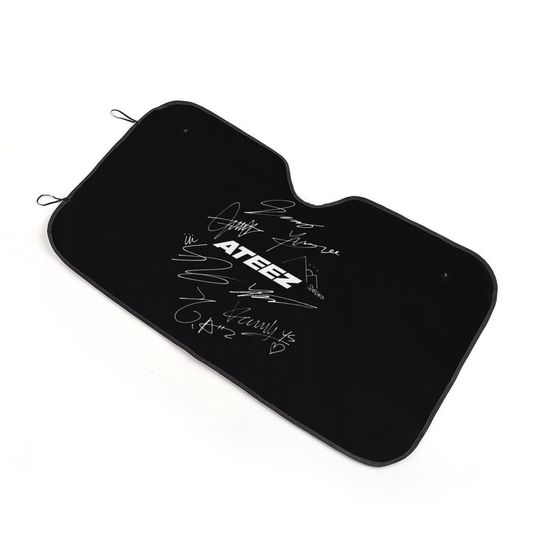 Ateez Logo & Signature Car Sun Shade | Kpop Car Sun Shade | Kpop Gift