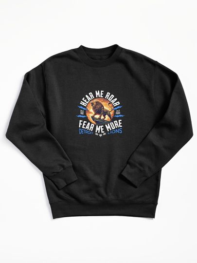 DETROIT LIONS - HEAR ME ROAR Pullover Sweatshirt