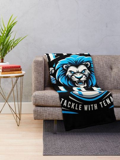 Roar With Heart Detroit Lions Graphic	 Throw Blanket
