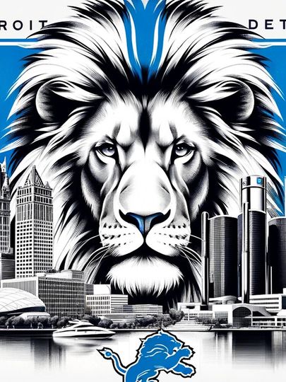 Detroit Lions Artwork iPhone Case