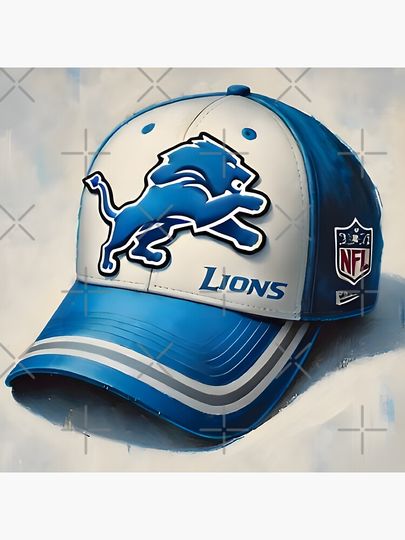 Detroit Lions Ball Cap Pillow
