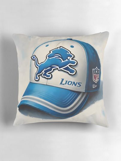 Detroit Lions Ball Cap Pillow
