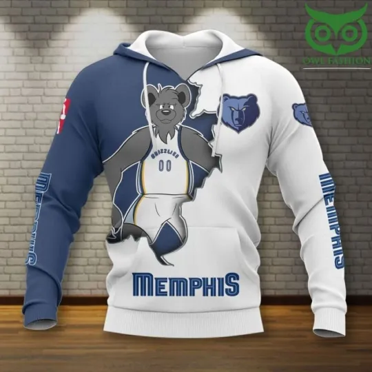 Memphis Team Grizzliess 3D Hoodie, Men and Women Full Size