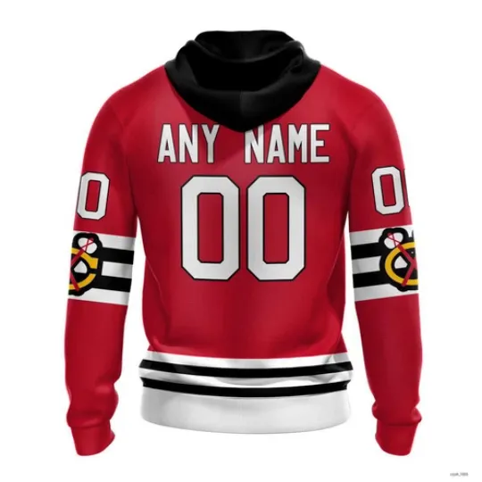 Personalized Chicago Blackhawks Special Throwback Design Hoodie