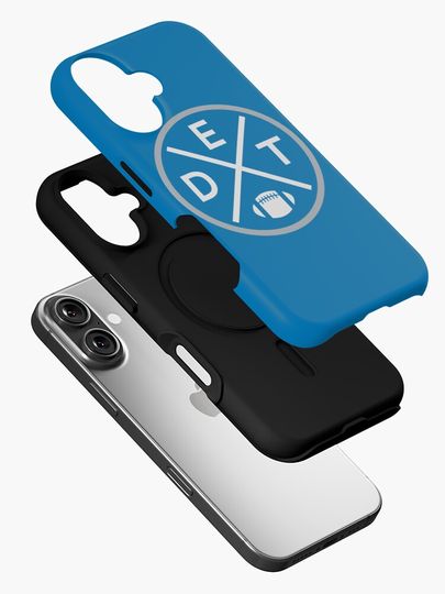 Retro Detroit Football Emblem Vintage DET iPhone Case