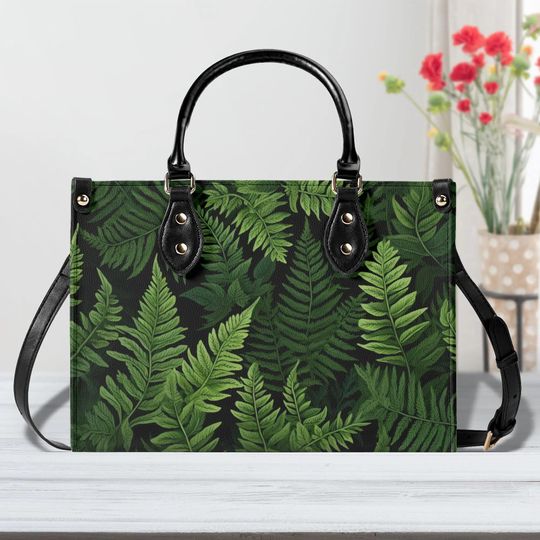 Green Bag Plants Bag Women's Leather Handbag