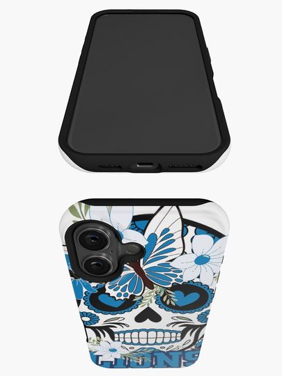 Detroit lions scull graphic iPhone Case